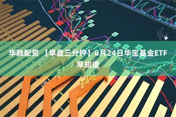华融配资 【早盘三分钟】8月24日华宝基金ETF早知道